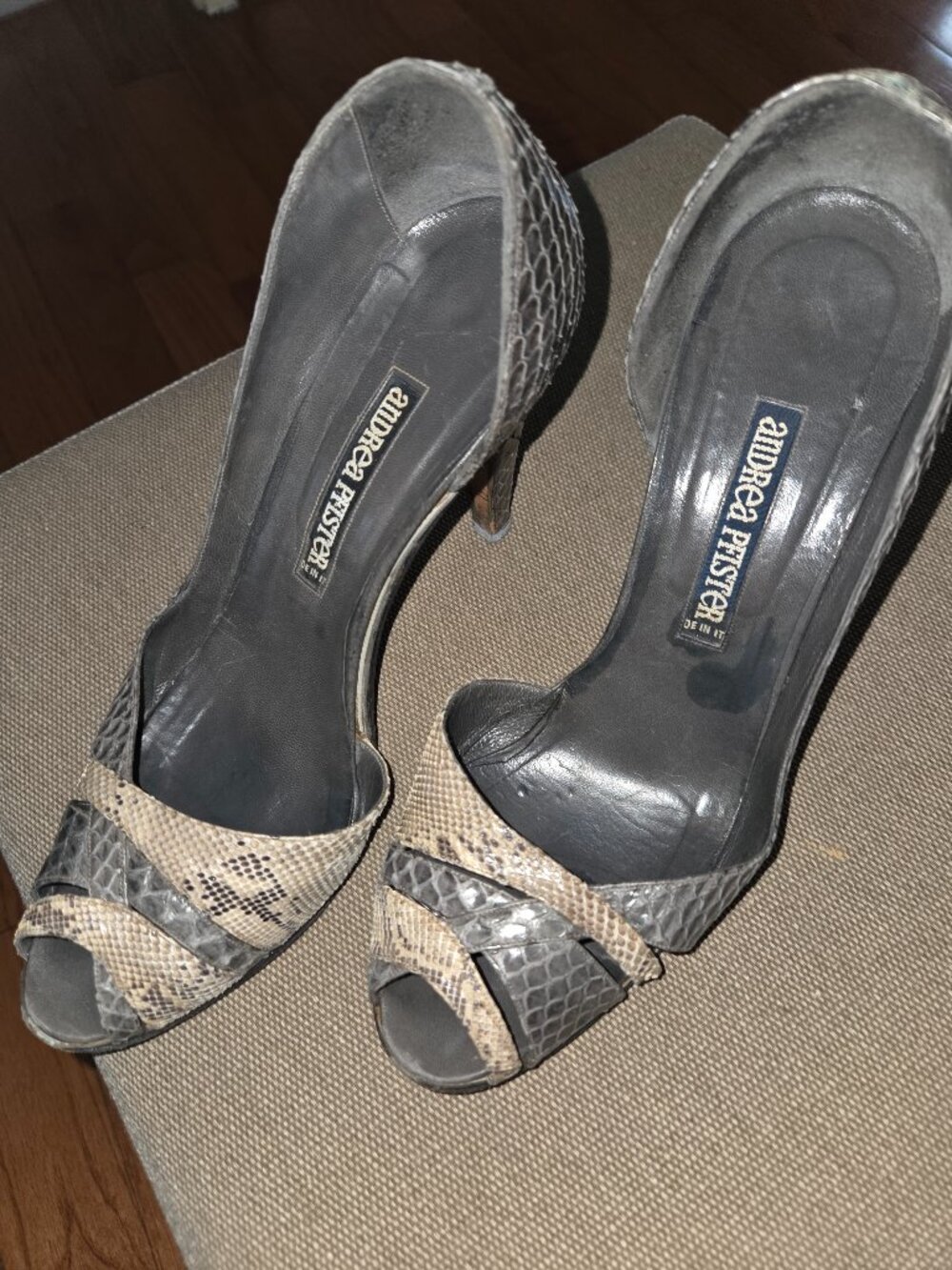 Vintage Andrea Pfister Snakeskin Hells